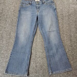 Levi Signature Stretch Low Rise Bootcut Women's Misses Sz 14 Short Blue Jeans